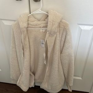 NWT Lou and Grey fleece/Sherpa sweatshirt